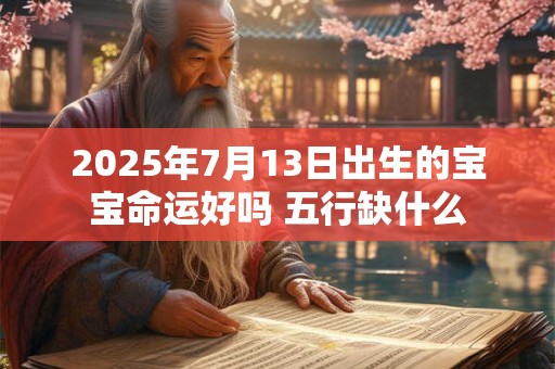 2025年7月13日出生的宝宝命运好吗 五行缺什么