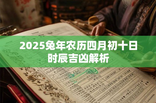 2025兔年农历四月初十日时辰吉凶解析