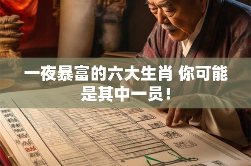 一夜暴富的六大生肖 你可能是其中一员！