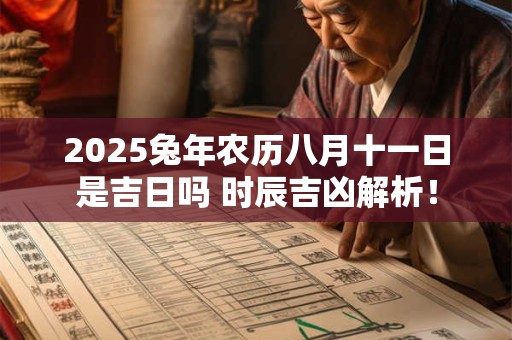2026兔年农历八月十一日是吉日吗 时辰吉凶解析！