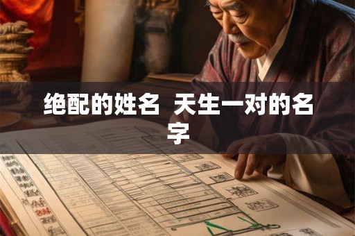 绝配的姓名  天生一对的名字