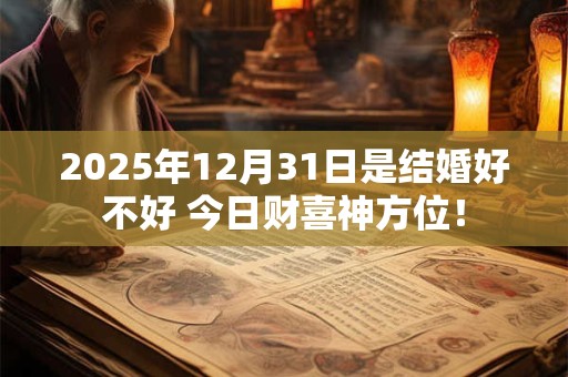 2025年12月31日是结婚好不好 今日财喜神方位！