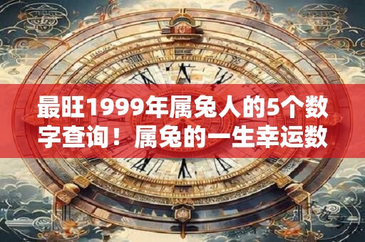 最旺1999年属兔人的5个数字查询！属兔的一生幸运数字是什么