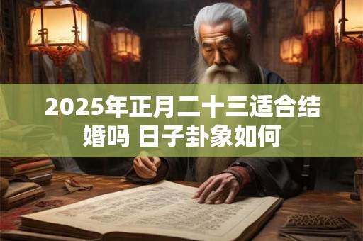 2025年正月二十三适合结婚吗 日子卦象如何
