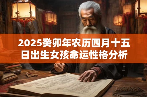 2025癸卯年农历四月十五日出生女孩命运性格分析