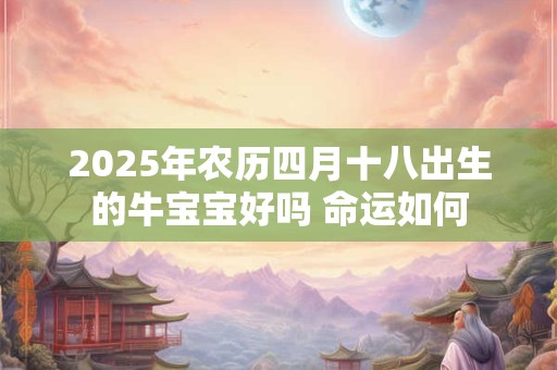 2025年农历四月十八出生的牛宝宝好吗 命运如何