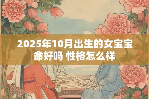 2025年10月出生的女宝宝命好吗 性格怎么样