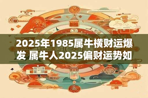 2025年1985属牛横财运爆发 属牛人2025偏财运势如何 2025年1985属牛横财运爆发 属牛人2025偏财运势如何