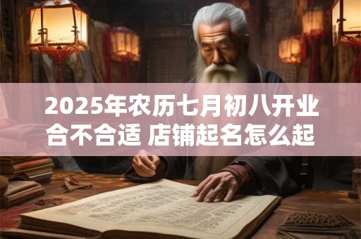 2025年农历七月初八开业合不合适 店铺起名怎么起
