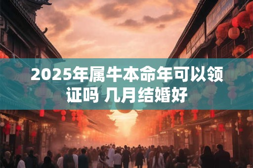 2025年属牛本命年可以领证吗 几月结婚好