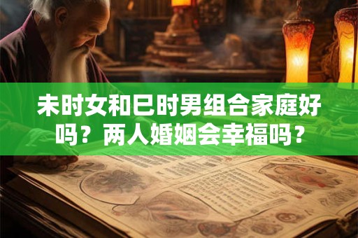 未时女和巳时男组合家庭好吗？两人婚姻会幸福吗？