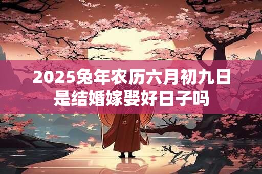 2025兔年农历六月初九日是结婚嫁娶好日子吗