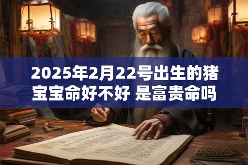 2025年2月22号出生的猪宝宝命好不好 是富贵命吗