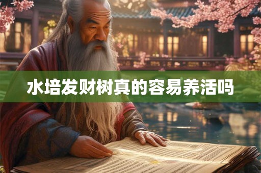 水培发财树真的容易养活吗