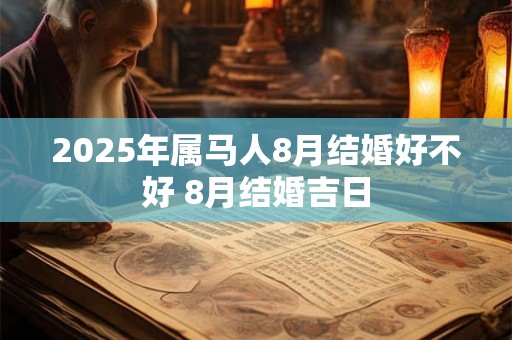 2025年属马人8月结婚好不好 8月结婚吉日