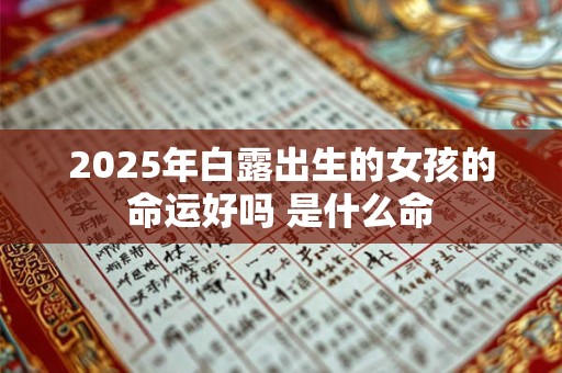 2025年白露出生的女孩的命运好吗 是什么命
