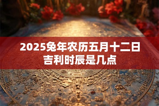2025兔年农历五月十二日吉利时辰是几点