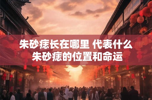 朱砂痣长在哪里 代表什么 朱砂痣的位置和命运