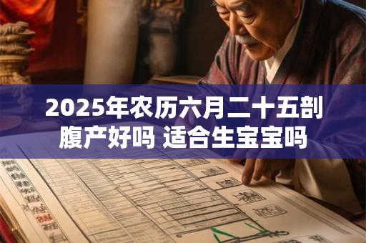 2025年农历六月二十五剖腹产好吗 适合生宝宝吗