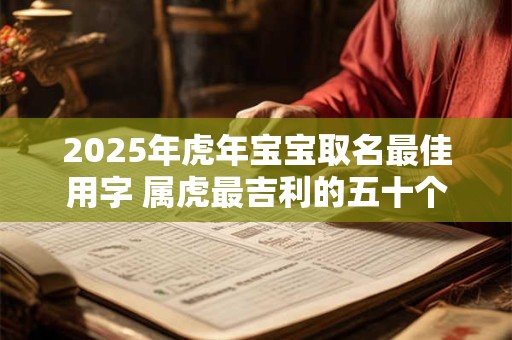 2025年虎年宝宝取名最佳用字 属虎最吉利的五十个字