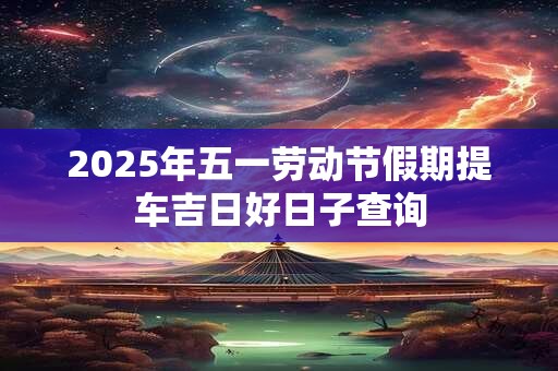 2025年五一劳动节假期提车吉日好日子查询 2025年五一劳动节假期提车吉日好日子查询