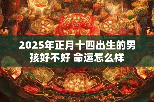 2025年正月十四出生的男孩好不好 命运怎么样
