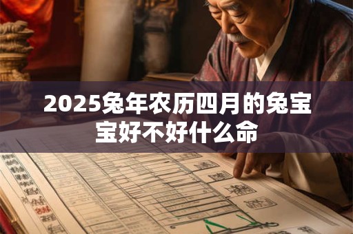 2026兔年农历四月的兔宝宝好不好什么命