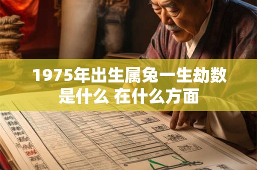 1975年出生属兔一生劫数是什么 在什么方面