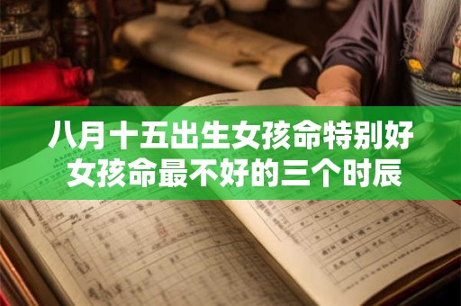 八月十五出生女孩命特别好 女孩命最不好的三个时辰