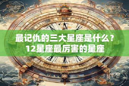 最记仇的三大星座是什么?12星座最厉害的星座 最记仇的三大星座是什么?12星座最厉害的星座