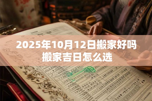 2025年10月12日搬家好吗 搬家吉日怎么选