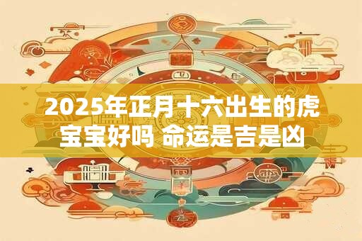 2025年正月十六出生的虎宝宝好吗 命运是吉是凶 2025年正月十六出生的虎宝宝好吗 命运是吉是凶