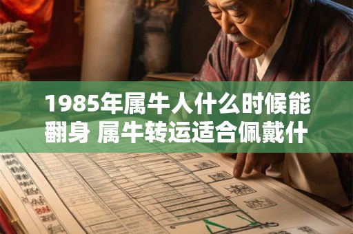 1985年属牛人什么时候能翻身 属牛转运适合佩戴什么