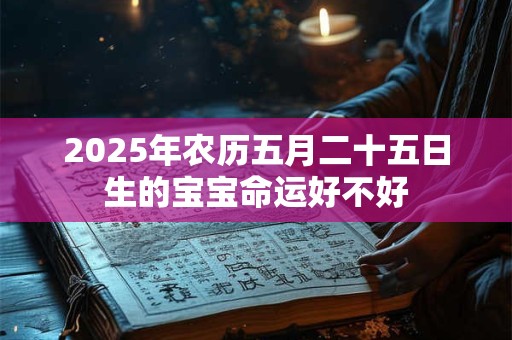 2025年农历五月二十五日生的宝宝命运好不好