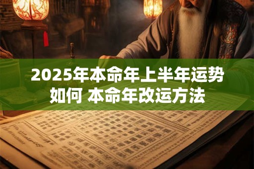 2025年本命年上半年运势如何 本命年改运方法