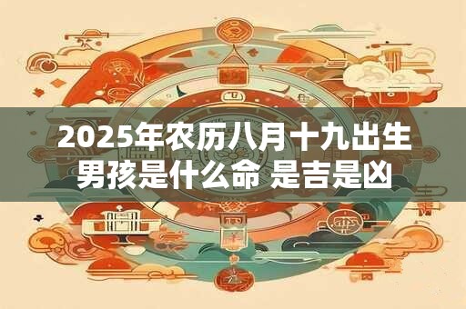 2025年农历八月十九出生男孩是什么命 是吉是凶