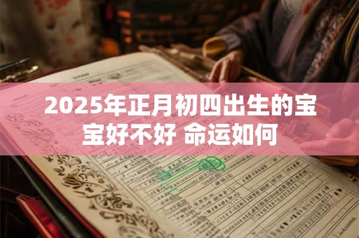 2025年正月初四出生的宝宝好不好 命运如何 2025年正月初四出生的宝宝好不好 命运如何