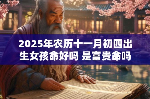 2025年农历十一月初四出生女孩命好吗 是富贵命吗 2025年农历十一月初四出生女孩命好吗 是富贵命吗