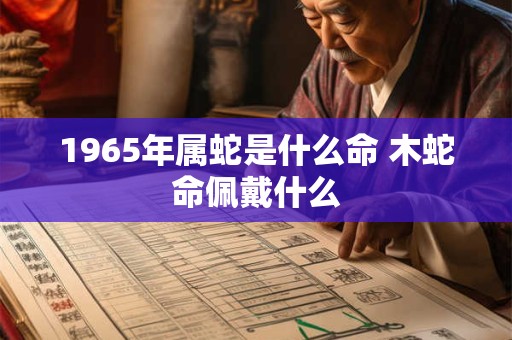 1965年属蛇是什么命 木蛇命佩戴什么