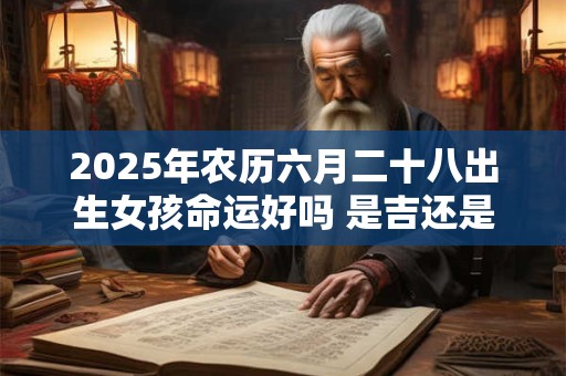 2025年农历六月二十八出生女孩命运好吗 是吉还是凶