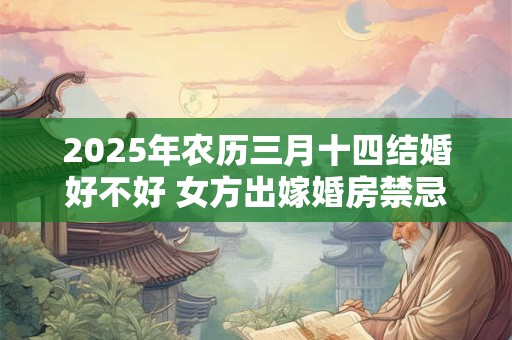 2025年农历三月十四结婚好不好 女方出嫁婚房禁忌 2025年农历三月十四结婚好不好 女方出嫁婚房禁忌