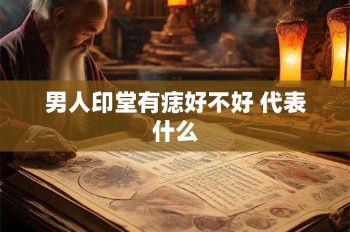 男人印堂有痣好不好 代表什么