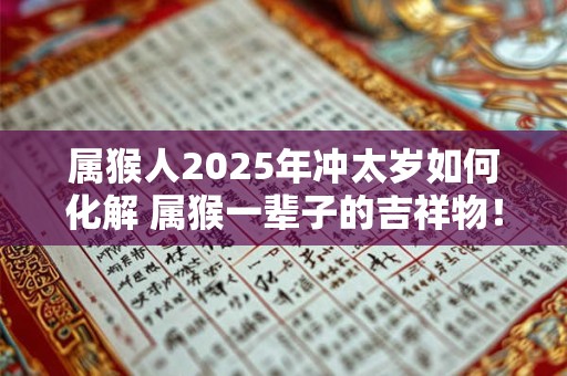 属猴人2025年冲太岁如何化解 属猴一辈子的吉祥物！
