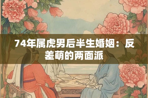 74年属虎男后半生婚姻：反差萌的两面派