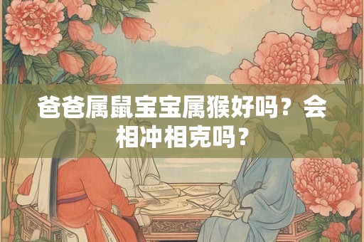 爸爸属鼠宝宝属猴好吗？会相冲相克吗？
