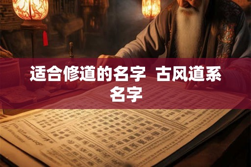 适合修道的名字  古风道系名字