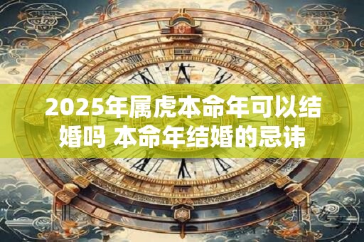 2025年属虎本命年可以结婚吗 本命年结婚的忌讳 2025年属虎本命年可以结婚吗 本命年结婚的忌讳