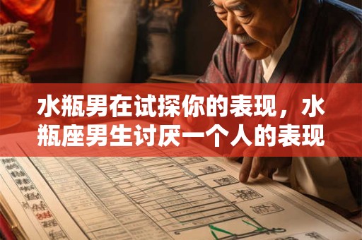 水瓶男在试探你的表现，水瓶座男生讨厌一个人的表现