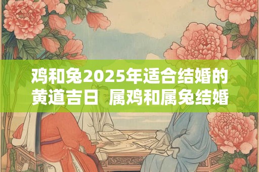 鸡和兔2025年适合结婚的黄道吉日 属鸡和属兔结婚最佳日期 鸡和兔2025年适合结婚的黄道吉日 属鸡和属兔结婚最佳日期