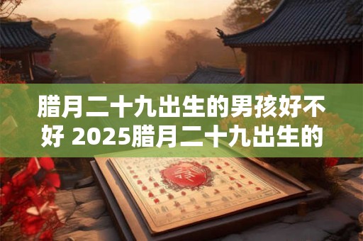 腊月二十九出生的男孩好不好 2025腊月二十九出生的男孩八字